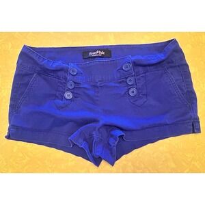 VTG 00s Blue Low Rise Sailor Shorts Juniors SIze 11 Y2K
